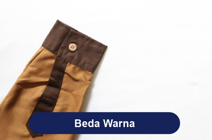 lengan beda warna