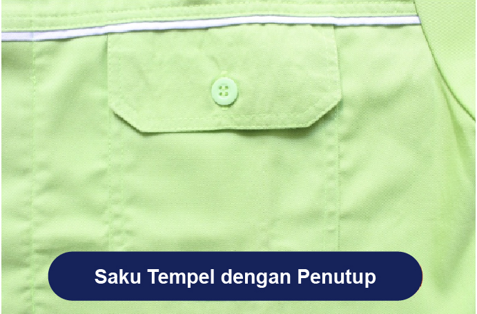 saku tempel dengan penutup