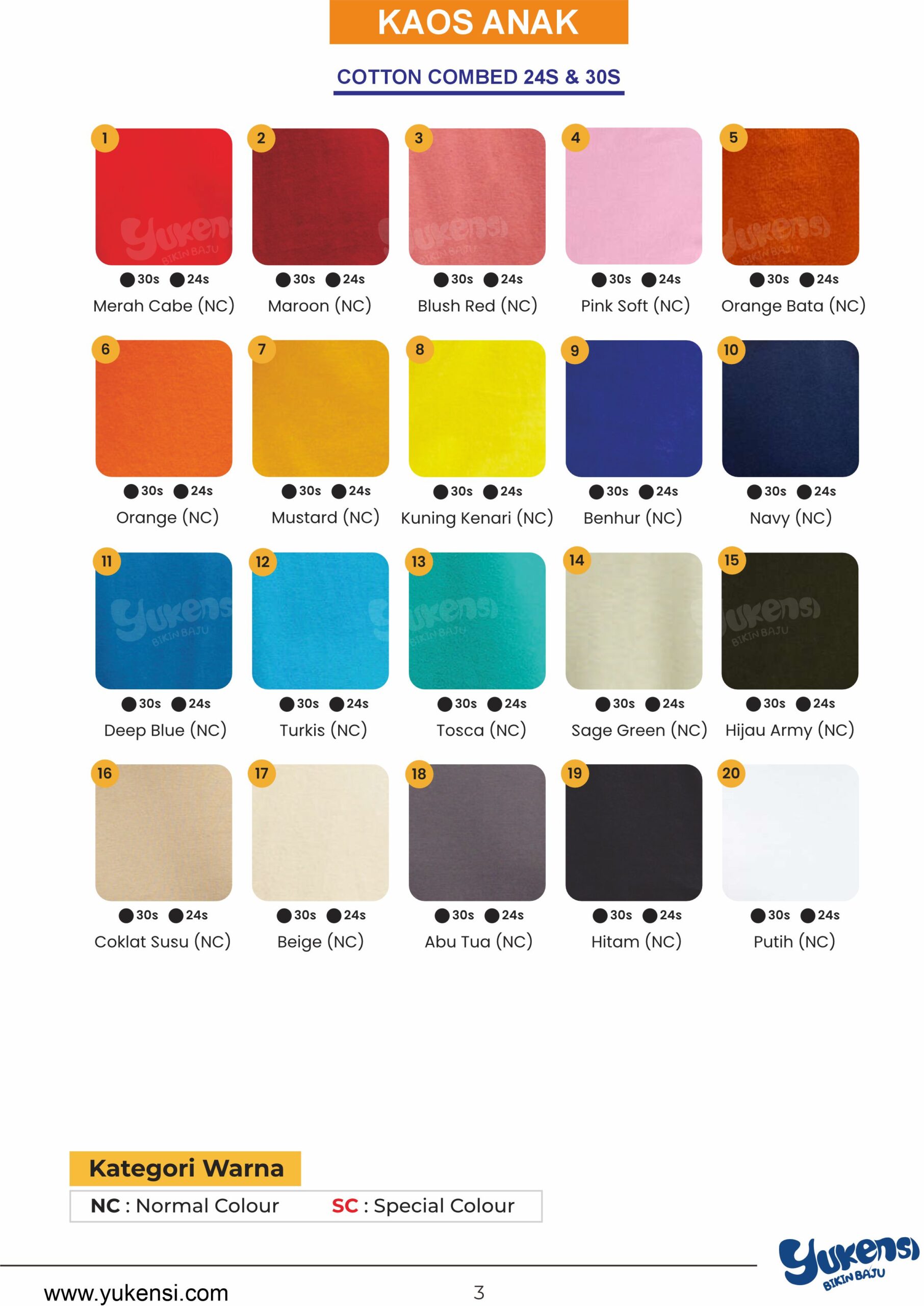 katalog warana ANAK