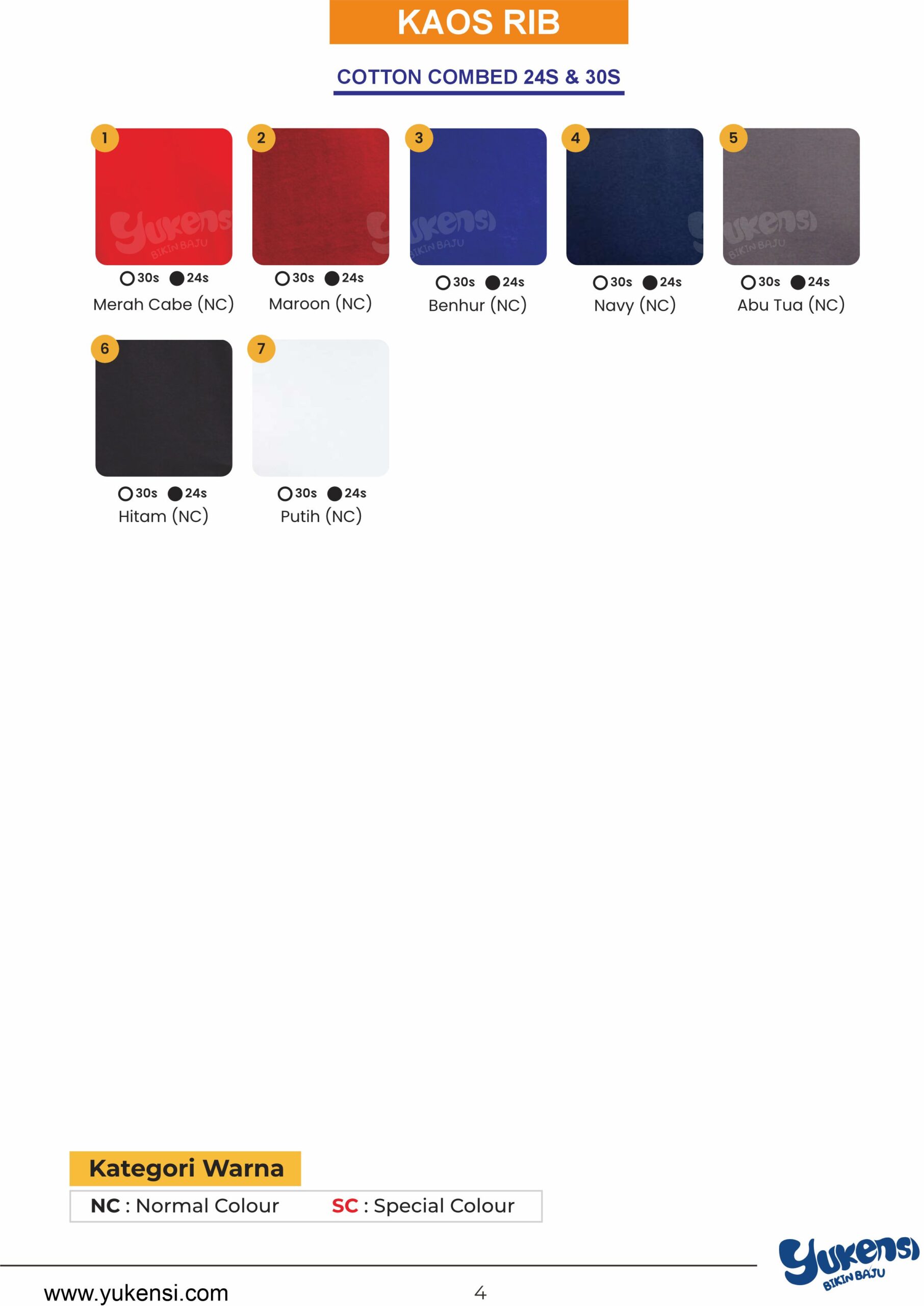 katalog warana RIB